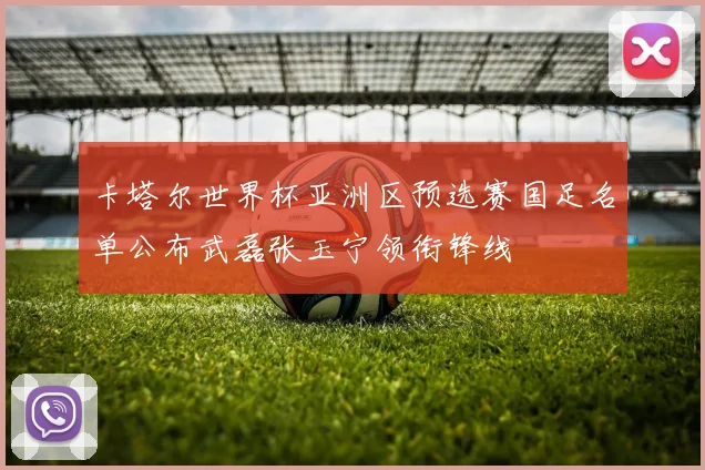 卡塔尔世界杯亚洲区预选赛国足名单公布武磊张玉宁领衔锋线