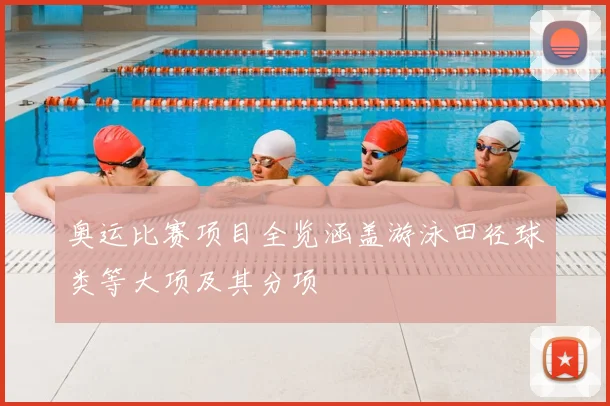 奥运比赛项目全览涵盖游泳田径球类等大项及其分项